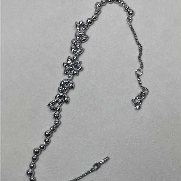 Givenchy Beautiful Blue and Silver Crystal Necklace - Picture 9 of 9